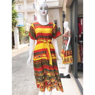 HÌNH THẬT 100% ĐẦM MAXI THỔ CẨM