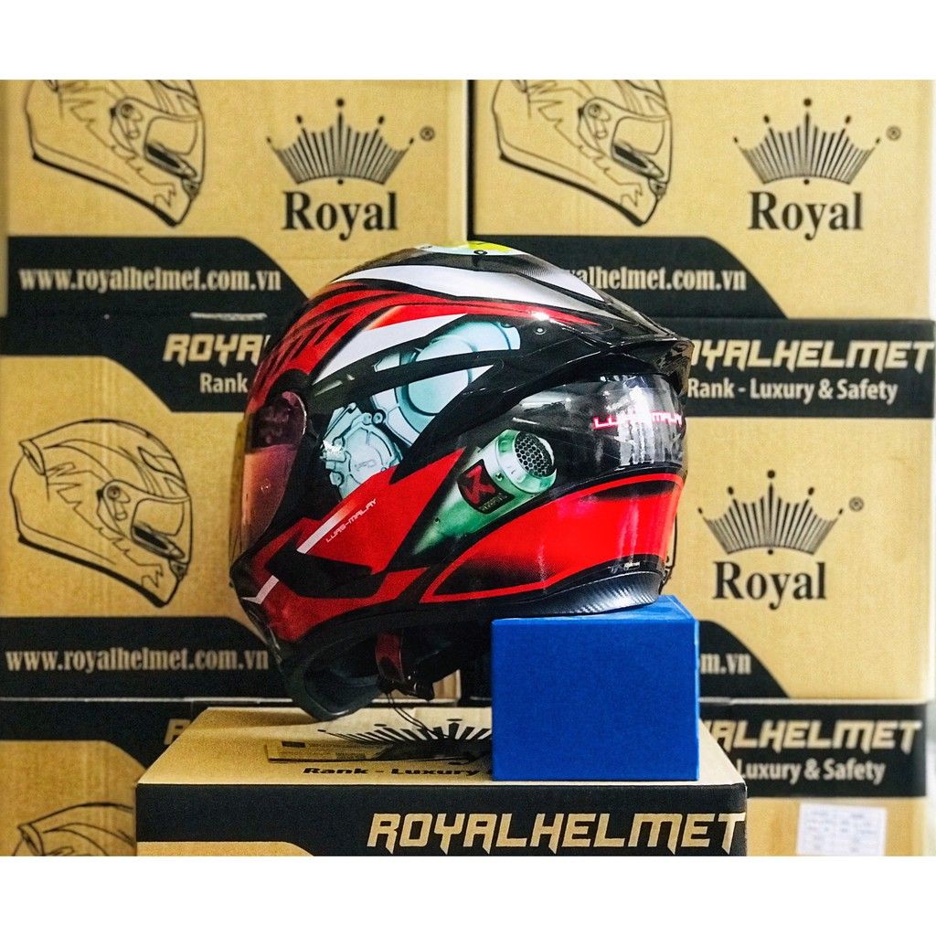MŨ FULLFACE M138B LÊN TÊM RAIDER CỰC ĐẸP, TẶNG TÚI XÁCH, BẢO HÀNH 12 THÁNG