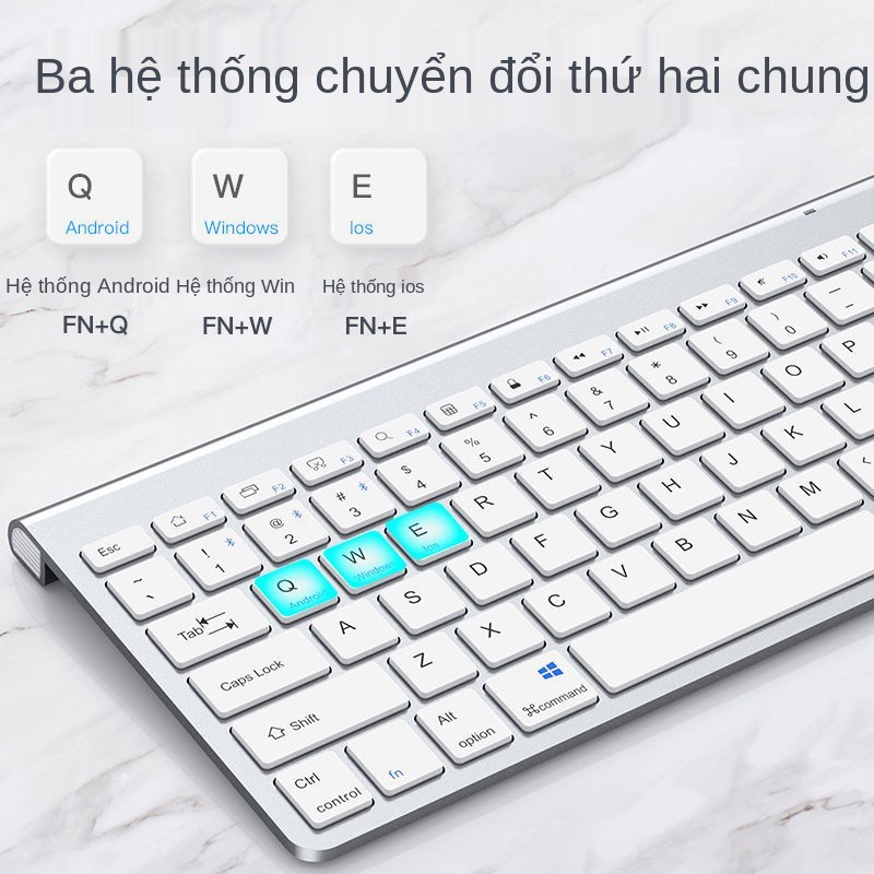 Bàn Phím Bluetooth Không Dây Chung Văn Phòng Gõ Nút Im Lặng Bộ Bàn Phím Và Chuột