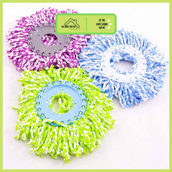Bông lau nhà 360 độ hàng loại 1 nhiều màu sắc (giao màu ngẫu nhiên)