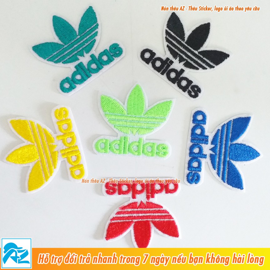 Sticker ủi thêu hình Adidas - Logo Patch ủi quần áo balo S89