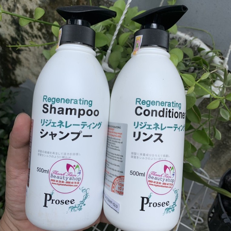 Dầu gội phục hồi tóc sau hóa chất uốn nhuộm Prosee As10 Regenerating Shampoo 500ml