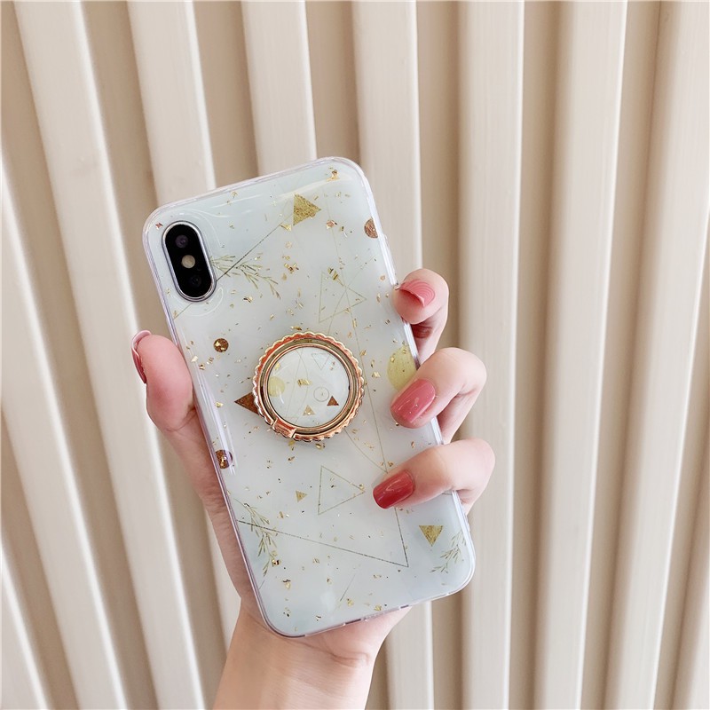 [Tặng kèm giá đỡ Popsocket] Bao đựng Iphone vảy vàng sang trọng và nổi bật bao trọn máy chống xước và chống sốc