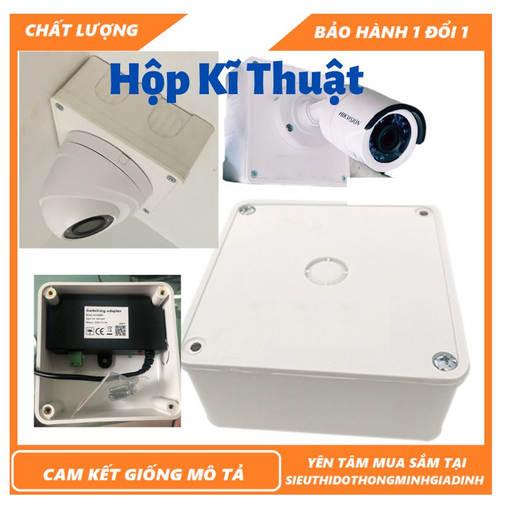 Camera wifi Phụ Kiên  - Đế hộp camera - Hộp Kĩ Thuật - Hộp Kĩ Thuật Camera - Bảo Vệ Camera Chống Mưa Nắng - Chống Nước