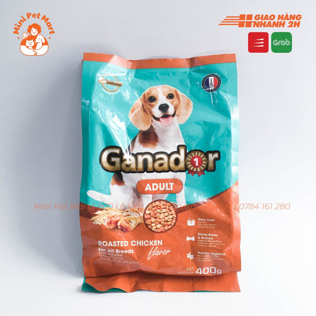 Thức ăn hạt cho chó trưởng thành GANADOR 400g - Vị gà nướng