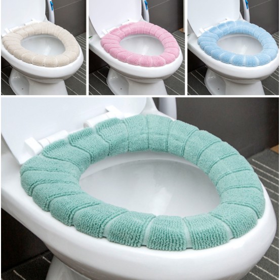 Miếng Lót Bệ Ngồi Toilet Hình Chữ O Giúp Giữ Ấm Mùa Đông