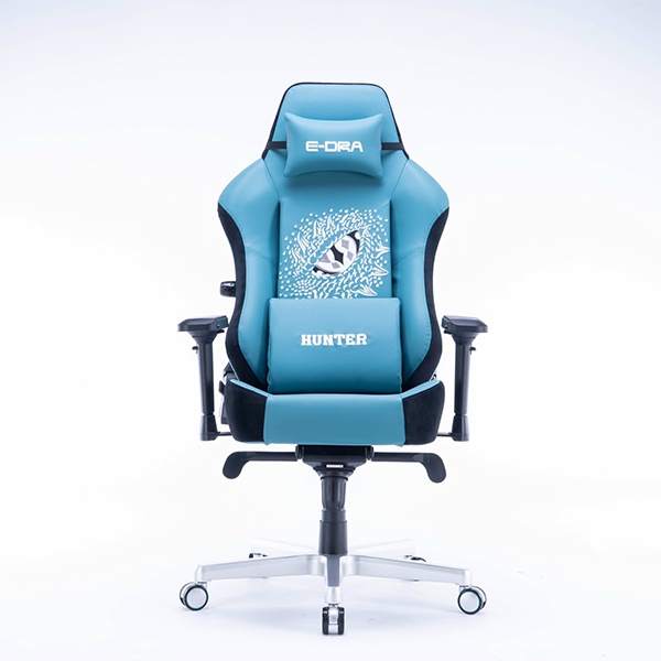 Ghế game E-DRA Hunter EGC206 Xám đen/Xanh dương