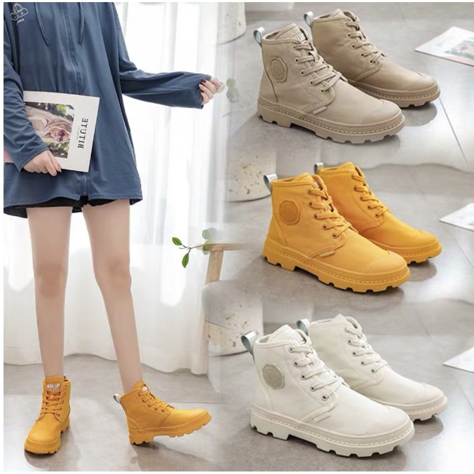 [SẴN] BOOTS nữ cổ cao 4 màu vàng, nâu, trắng, hồng