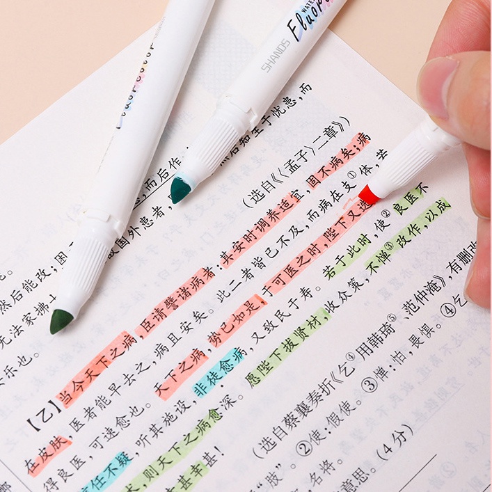 Bút Đánh Dấu Hai Đầu Mềm Mại Với 25 Màu Tùy Chọn