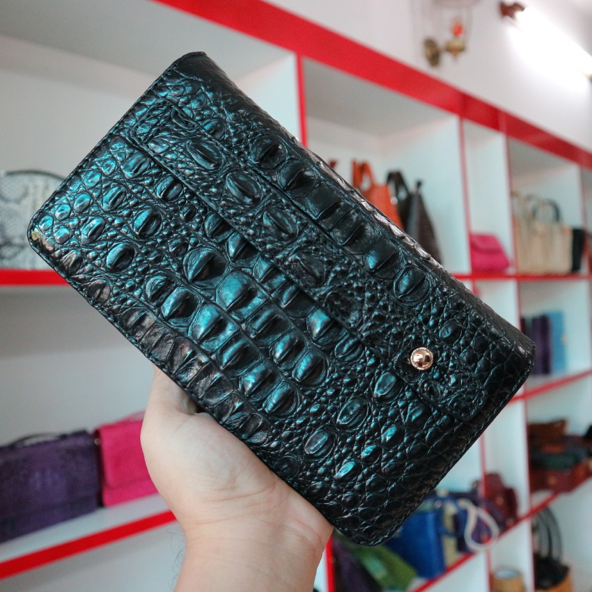 Ví Clutch Cầm Tay Nam Da Cá Sấu Konavis CW43-01G || Chính Hãng Của Thương Hiệu Chuyên Da Cá Sấu Shop FA