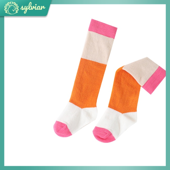 1 Đôi Vớ Cotton Màu Sắc Cầu Vồng Phù Hợp Cho Bé Trai Và Bé Gái