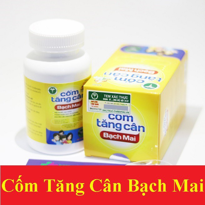 [CHÍNH HÃNG] CỐM TĂNG CÂN BẠCH MAI - Kích thích ăn ngon, tăng hấp thu ở trẻ biếng ăn,khắc phục tình trạng chậm lớn