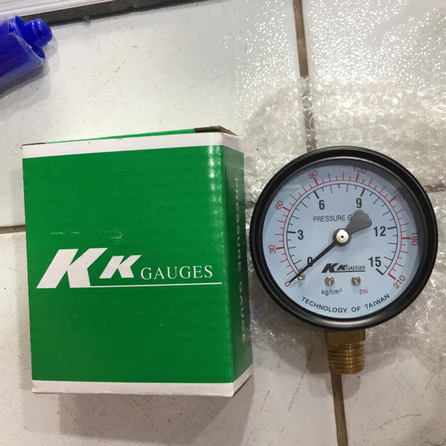 Đồng hồ đo áp suất KK GAUGES 5, 10, 15, 20, 25KG