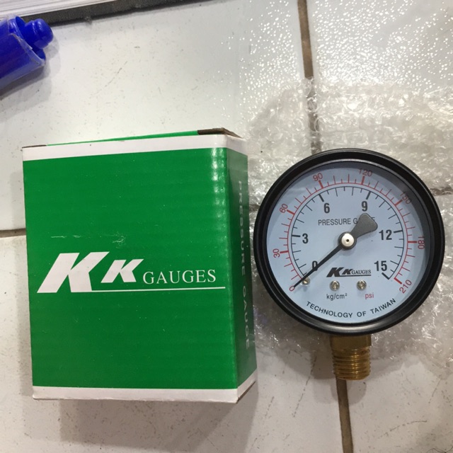 Đồng hồ đo áp suất KK GAUGES 5, 10, 15, 25kg