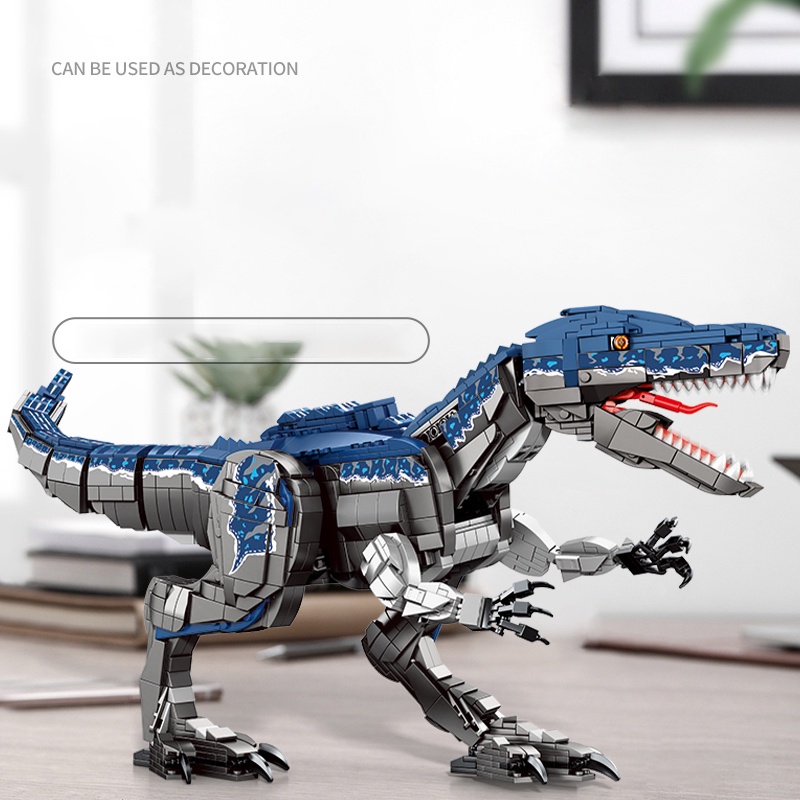 Đồ chơi Lắp ráp Khủng Long ăn thịt Indominus Rex, Sembo Block 205025 Xếp hình thông minh, Mô hình Khủng long