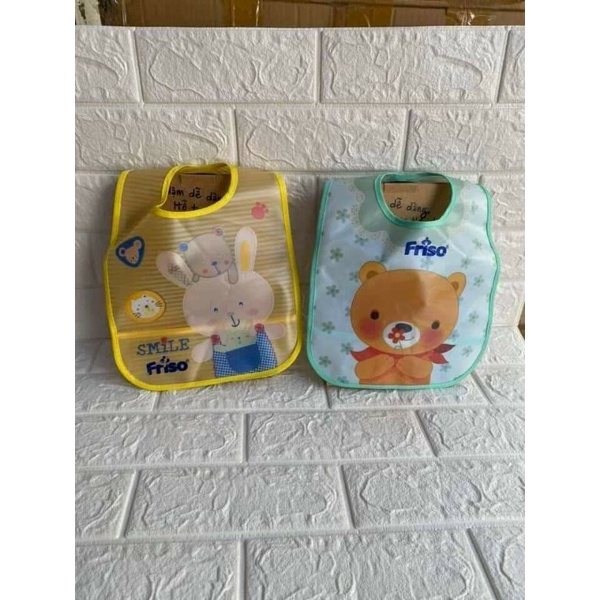 Yếm Ăn Dặm Hoạt Hình Cho Bé Chống Thấm - hàng khuyến mãi sữa Friso
