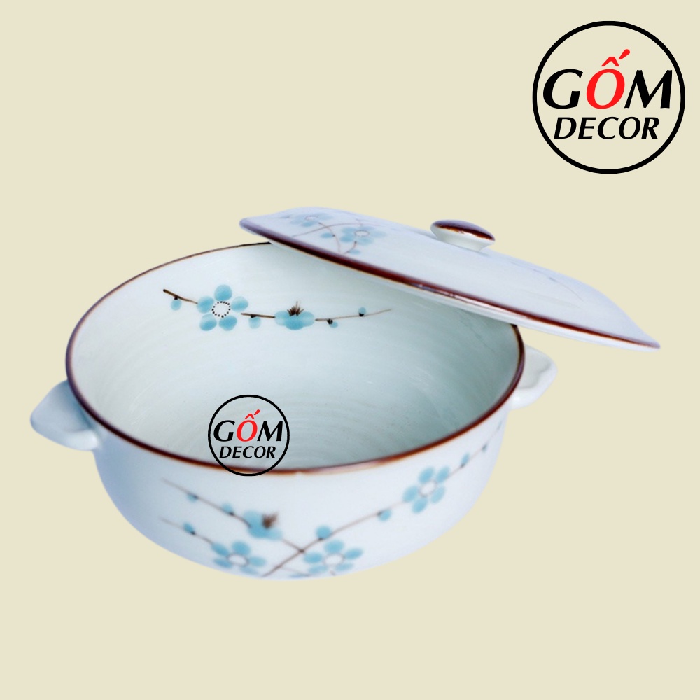 Âu cơm Bát Tràng men kem cao cấp nhiều mẫu đẹp