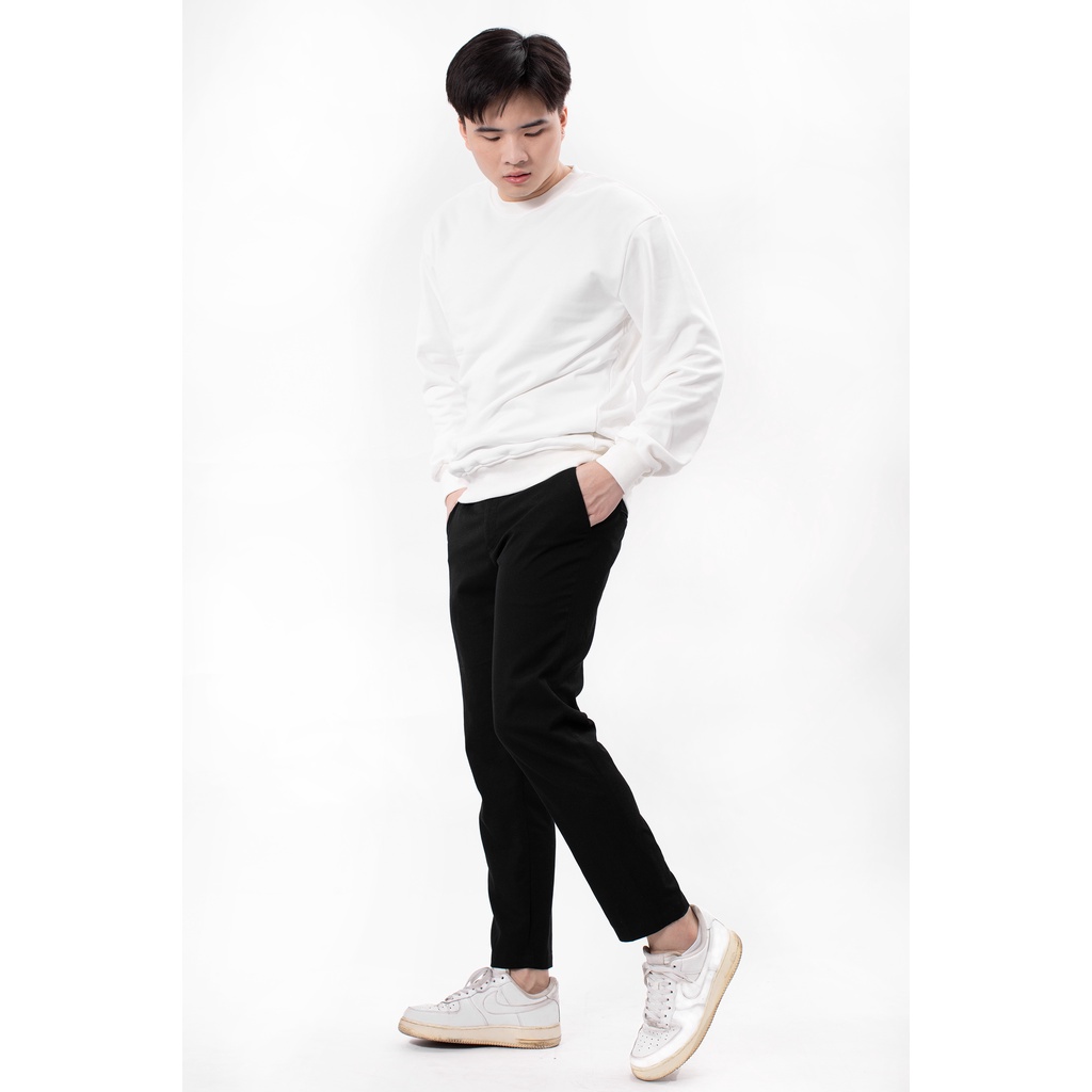 Áo sweater trơn form rộng unisex nam nữ 6007 - vải mịn co giãn nhẹ thoải mái