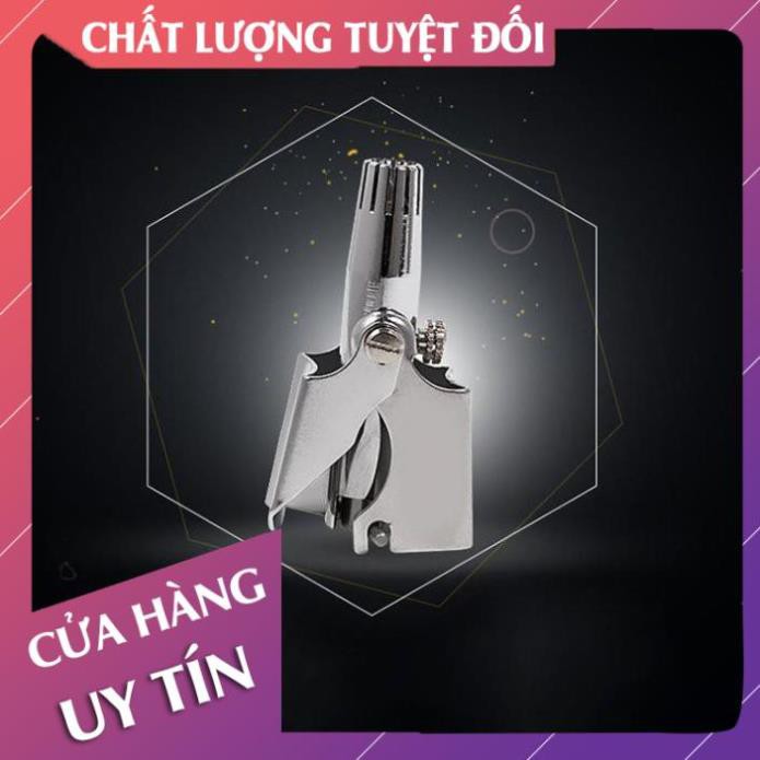 [Hàng loại 1] Dụng cụ cắt tỉa lông mũi bằng thép không gỉ cao cấp, máy tông đơ cắt lông mũi an toàn - Lan Chi Mart