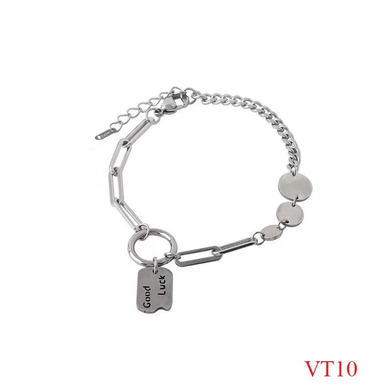 Vòng tay kiểu xích may charm goodluck VT10 Maycorner