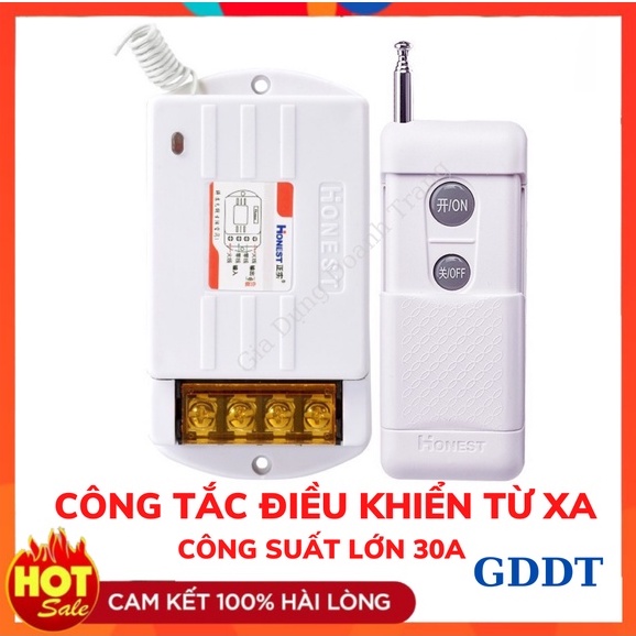 Công tắc điều khiển từ xa Honest HT-6220ZRD 1000m công suất lớn 30A