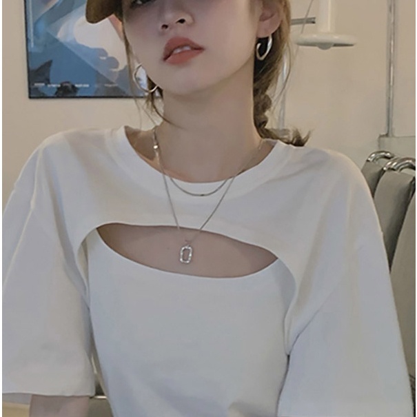 Áo Thun NgắN Tay MàU Trơn ThiếT Kế MớI Xinh XắN