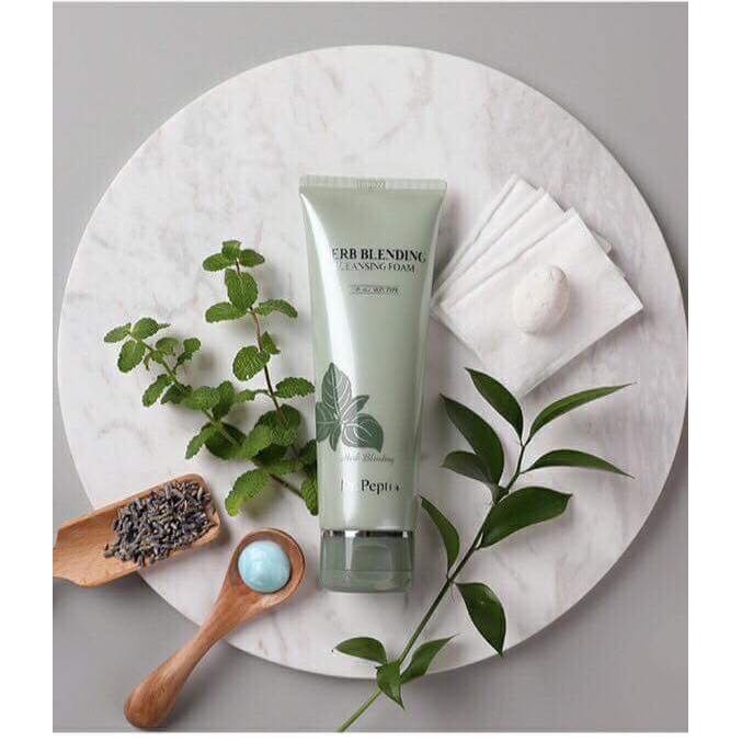 Sữa Rửa Mặt Dr Pepti Bạc Hà Herb Blending Cleansing Foam