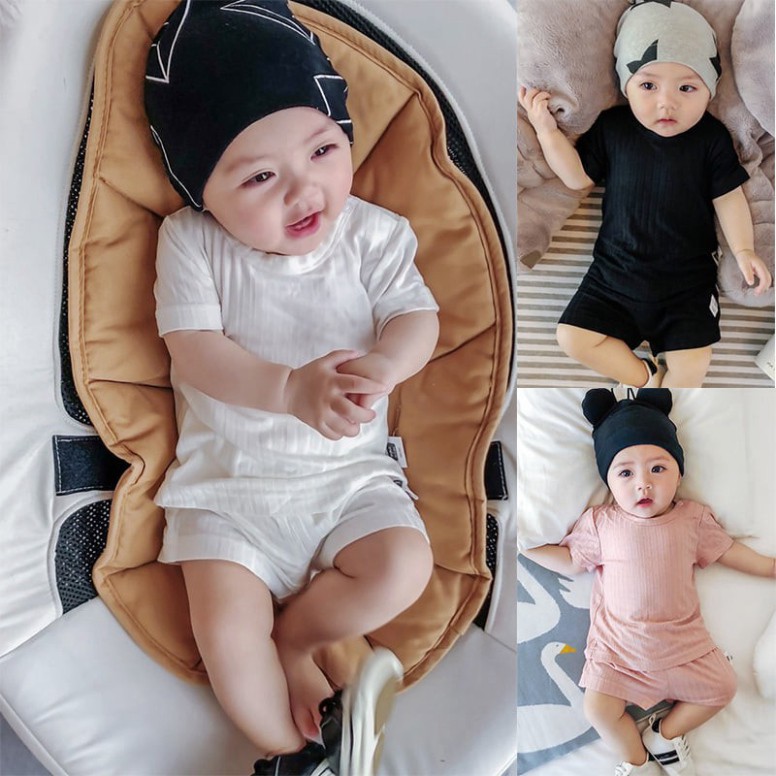 ❤️Bộ Cotton Gân Lạnh Mặc Nhà, Đồ Ngủ Cộc Chất Cho Bé 8- 28Kg❤️ Sumo Kid