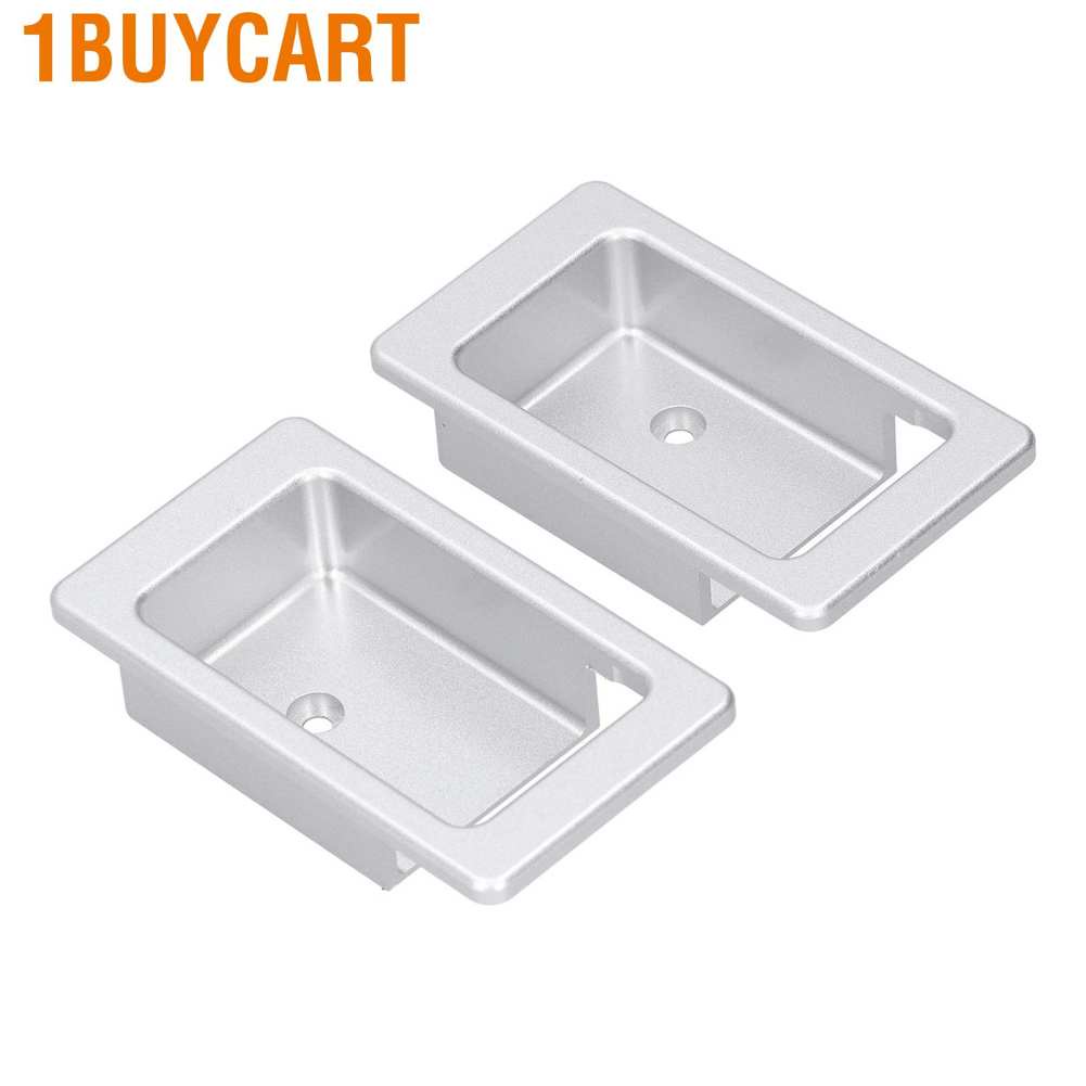 Set 2 khung tay nắm cửa bên trong bằng hợp kim nhôm thay thế dành cho Land Rover Defender 2004‐2018