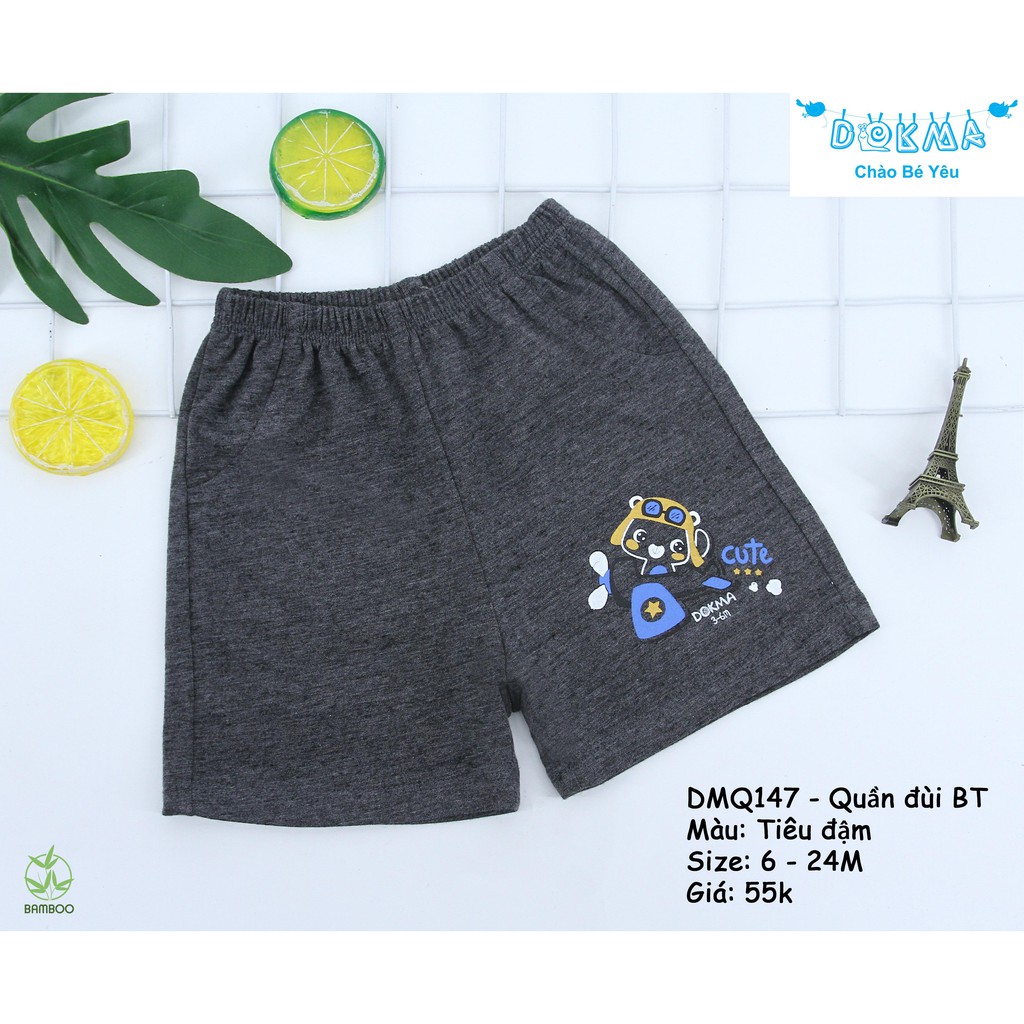 Dokma quần đùi bé trai 6-24m DMQ147