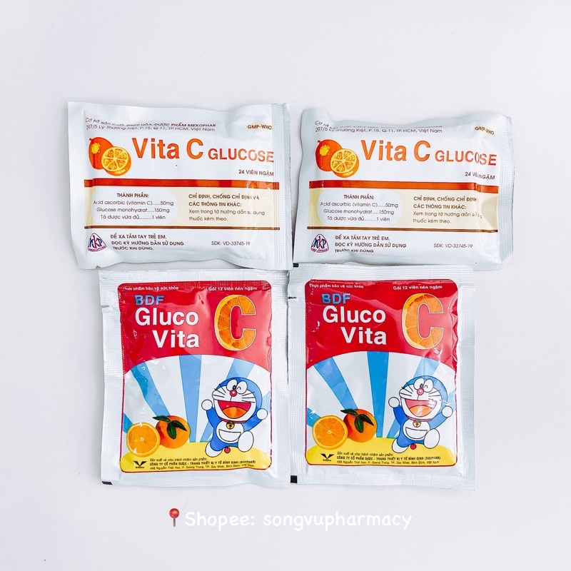 Viên ngậm vitamin C - Vita C Glucose gói 24 viên ngậm