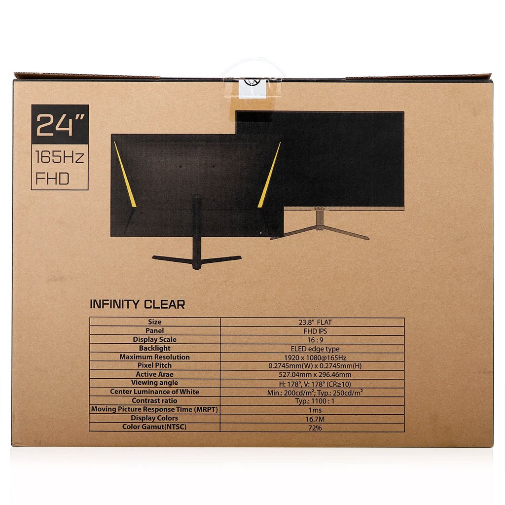 Màn hình Infinity Clear 24 inch FHD IPS 165Hz LCD Gaming mornitor | BigBuy360 - bigbuy360.vn