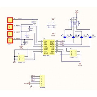 Module cảm ứng chạm tay 4 kênh