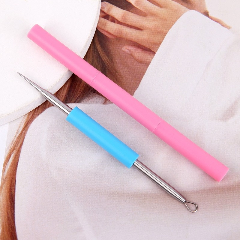 Dụng Cụ Nặn Mụn Hai Đầu Bằng Thép Không Gỉ