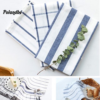 Vải cotton linen in họa tiết sọc caro tiện dụng cho nhà bếp