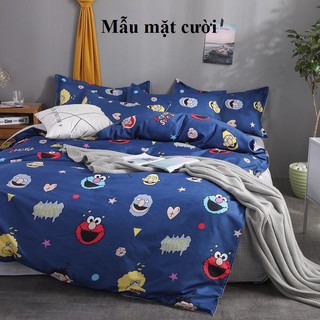 Bộ Chăn Ga Gối Poly Cotton Mẫu Dưa Hấu Dễ Thương
