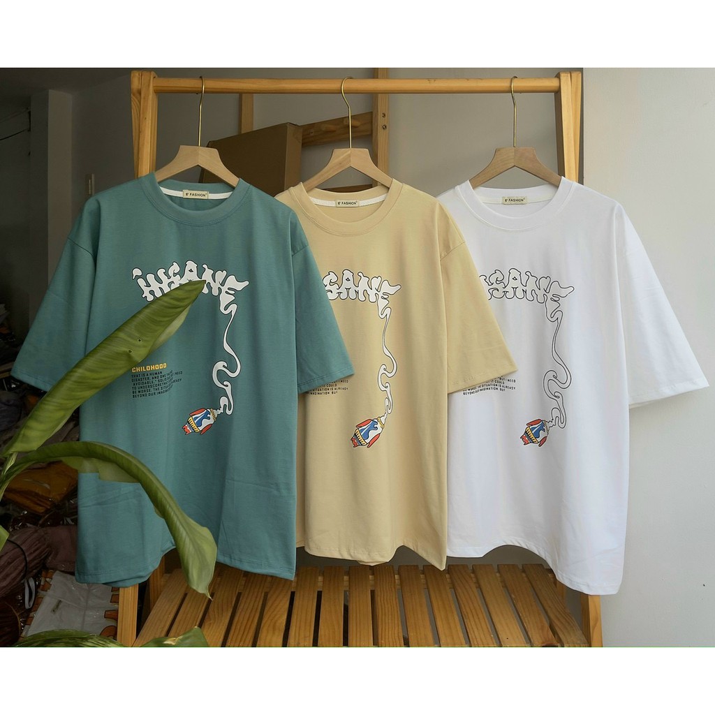 Áo phông form rộng tay lỡ unisex - in hình cute- Sỉ số lượng lớn
