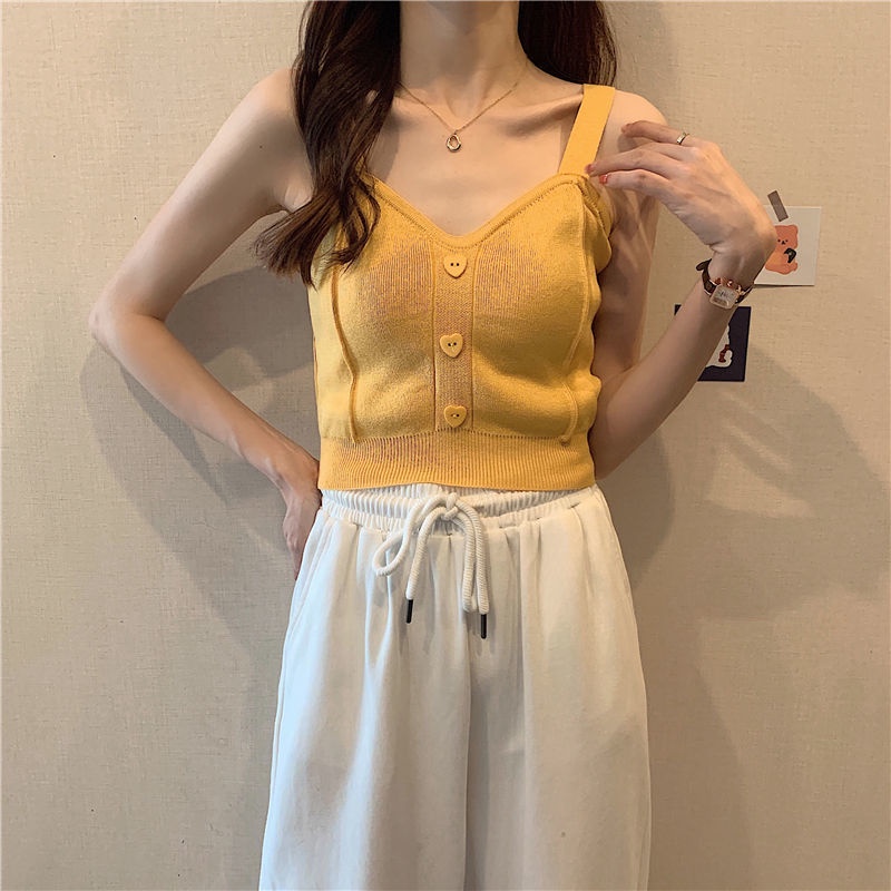 Áo hai dây dệt kim plus size thời trang mùa hè cho nữ