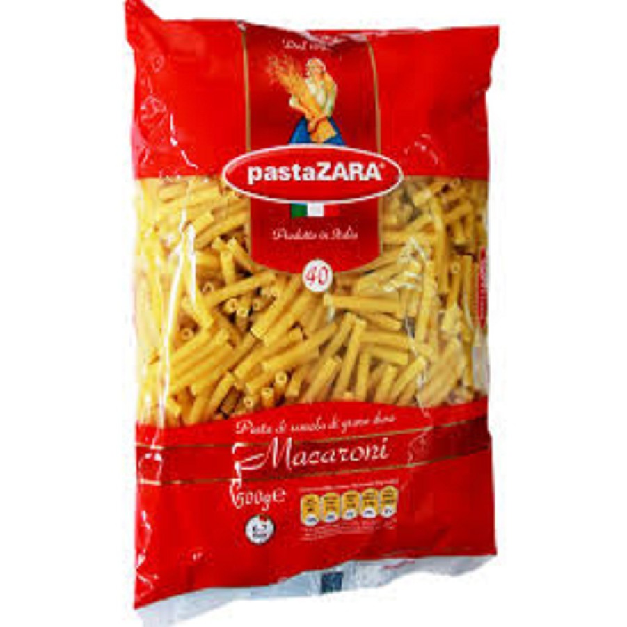 Nui ý Ống thẳng 40 500g - Pasta Zara