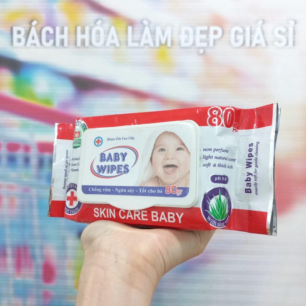 Khăn giấy ướt Baby Wipes Skin Care Baby 80g