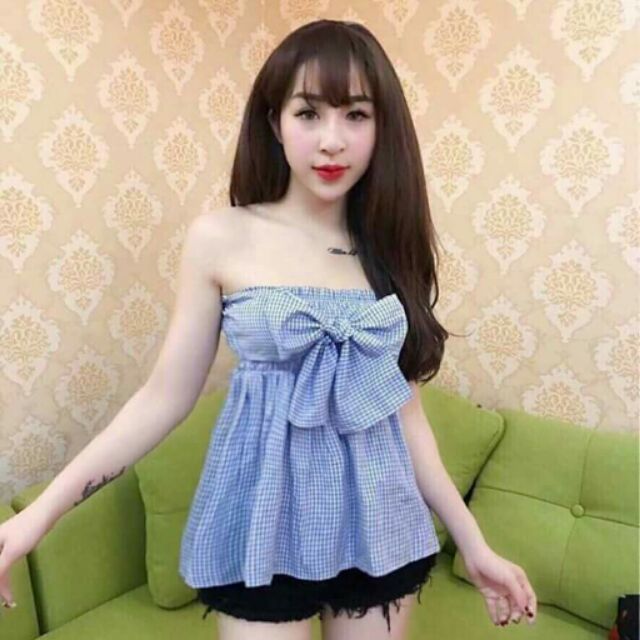 Áo nơ cúp ngực