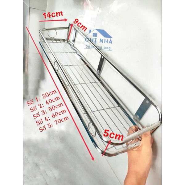 Kệ Inox đa năng Gia Vị, Xà Phòng Inox Treo Tường
