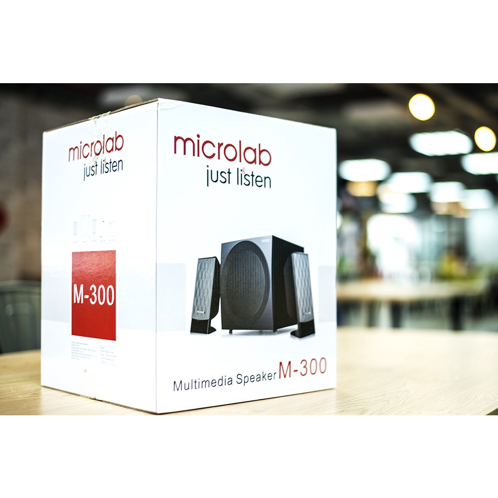 Loa vi tính Microlab M300 2.1 - Công suất 38W RMS Âm thanh đỉnh cao - Hàng chính hãng BH 12 tháng