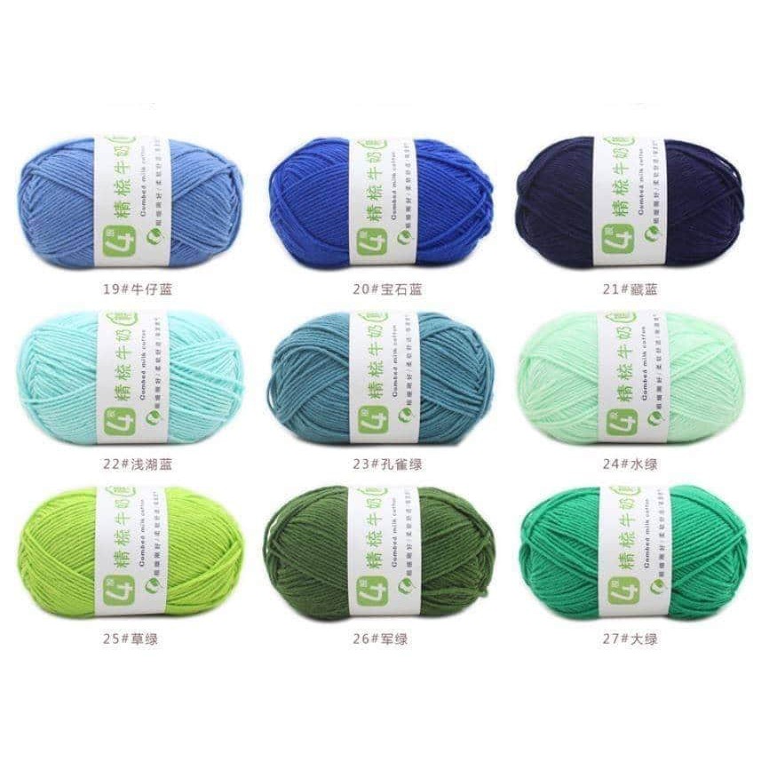 Len Milk cotton 50g _ Milk 4S Combed