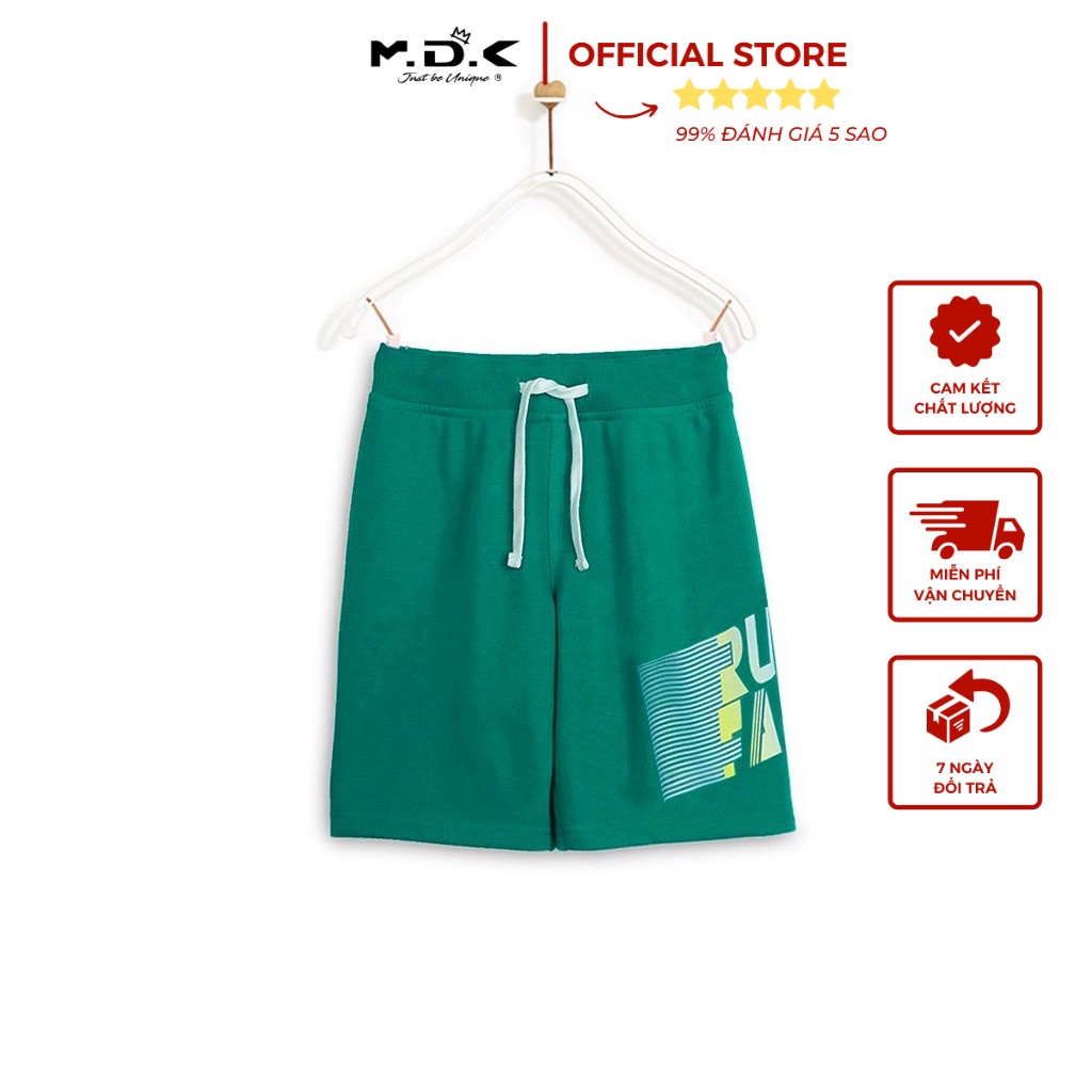 Quần Short Bé Trai M.D.K Pull On Short With Printed M.D.K - thể thao, năng động