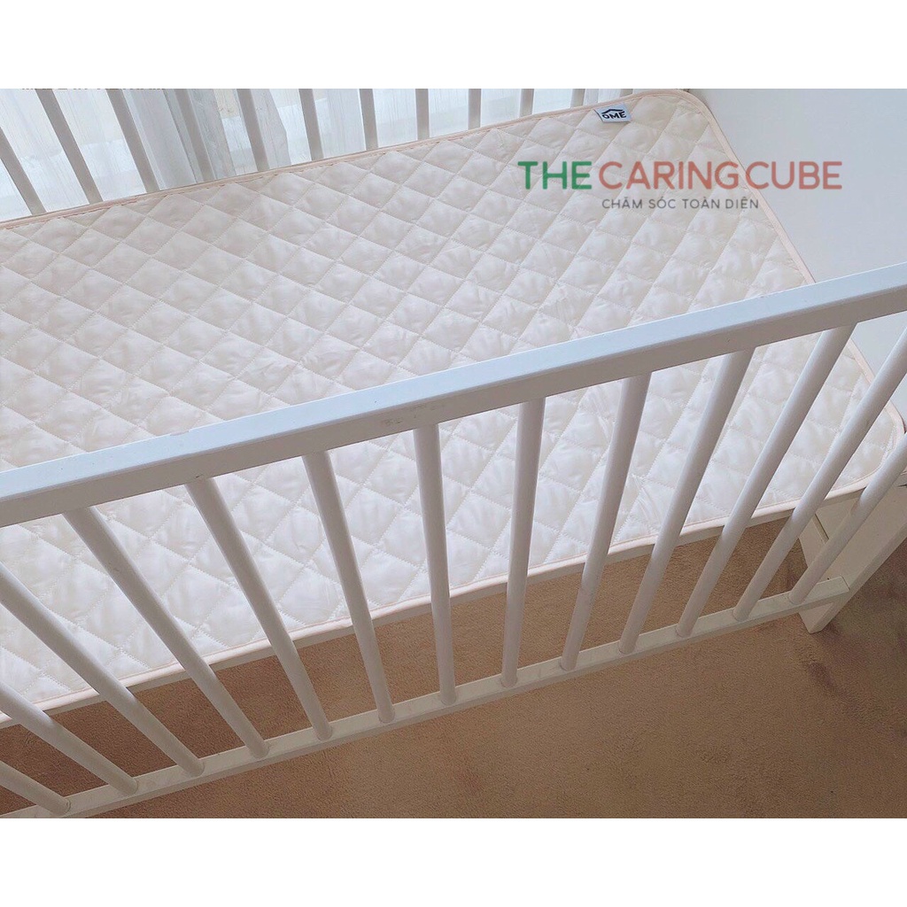 Tấm lót chống thấm Ome cotton mềm mại cho bé 60x120cm - The Caring Cube