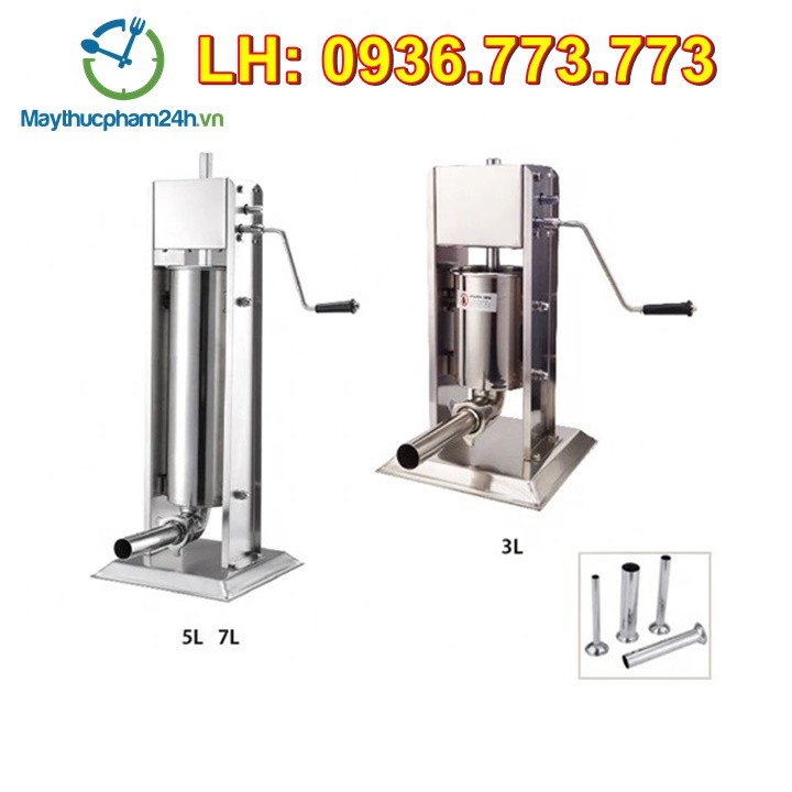 Máy đùn lạp xưởng, nhồi xúc xích 5L quay tay giá rẻ