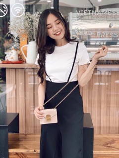 Sét yếm ống rộng lửng ( kèm video màu thật )