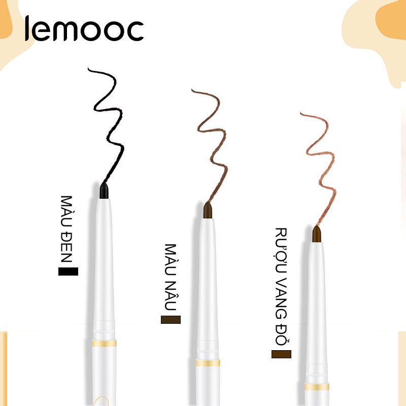 Bút Kẻ Mắt Dạng Gel Siêu Mảnh Mềm Mịn Lâu Trôi Chống Thấm Nước Mềm Mịn Tự Nhiên