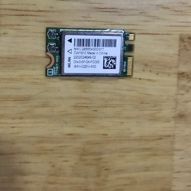 Card thu sóng wifi cho laptop dell inspiron 3467 5584 mã Card DW1810